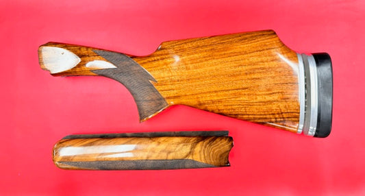 PERAZZI DB81 12 GAUGE TRAP STOCK AND FOREND SET - PREOWNED