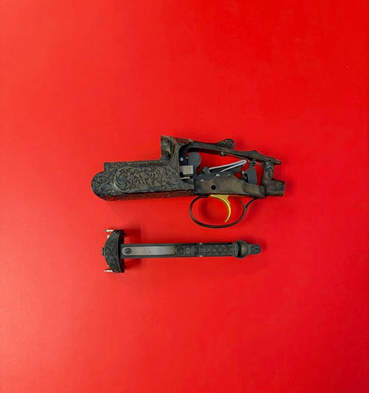 PERAZZI MX8 SCO (AFTERMARKET) 12 GAUGE O/U RECEIVER, TRIGGER GROUP AND FOREND IRON - PREOWNED