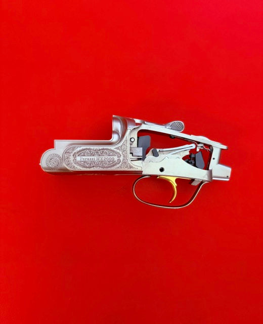 PERAZZI MX2000/10 12 GAUGE RECEIVER, TRIGGER, & FOREND IRON - PREOWNED