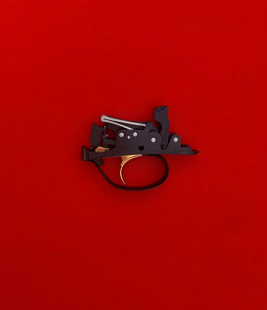 PERAZZI 12 GAUGE EXTERNALLY SELECTIVE TRIGGER GROUP WITH GOLD BLADE - USED