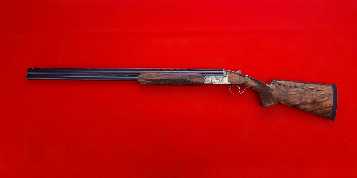 PERAZZI MX8 UPGRADED TO EXTRA SUPER BY MASTER ENGRAVER DAVIDE VOLPI 12 GAUGE 29 1/2" O/U SHOTGUN - PREOWNED