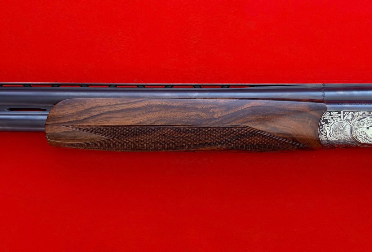 PERAZZI MX8 UPGRADED TO EXTRA SUPER BY MASTER ENGRAVER DAVIDE VOLPI 12 GAUGE 29 1/2" O/U SHOTGUN - PREOWNED