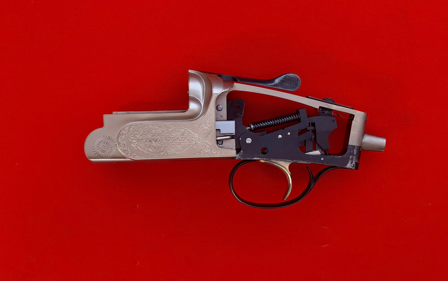 PERAZZI 12 GAUGE MX2000S RECEIVER WITH TRIGGER AND FOREND IRON - PREOWNED