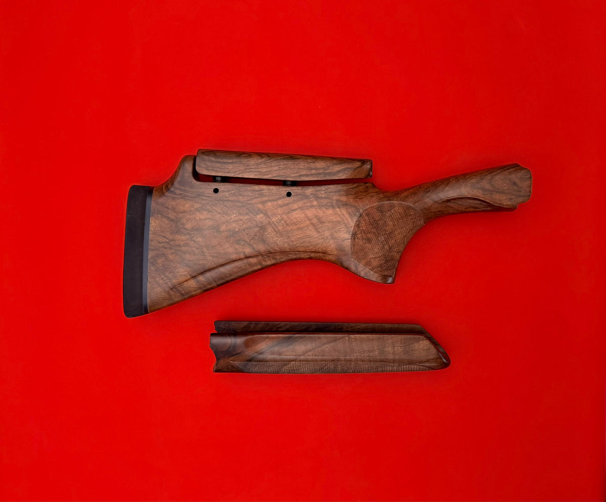 PERAZZI HI TECH 5 12 GAUGE TRAP STOCK & FOREND SET - PREOWNED